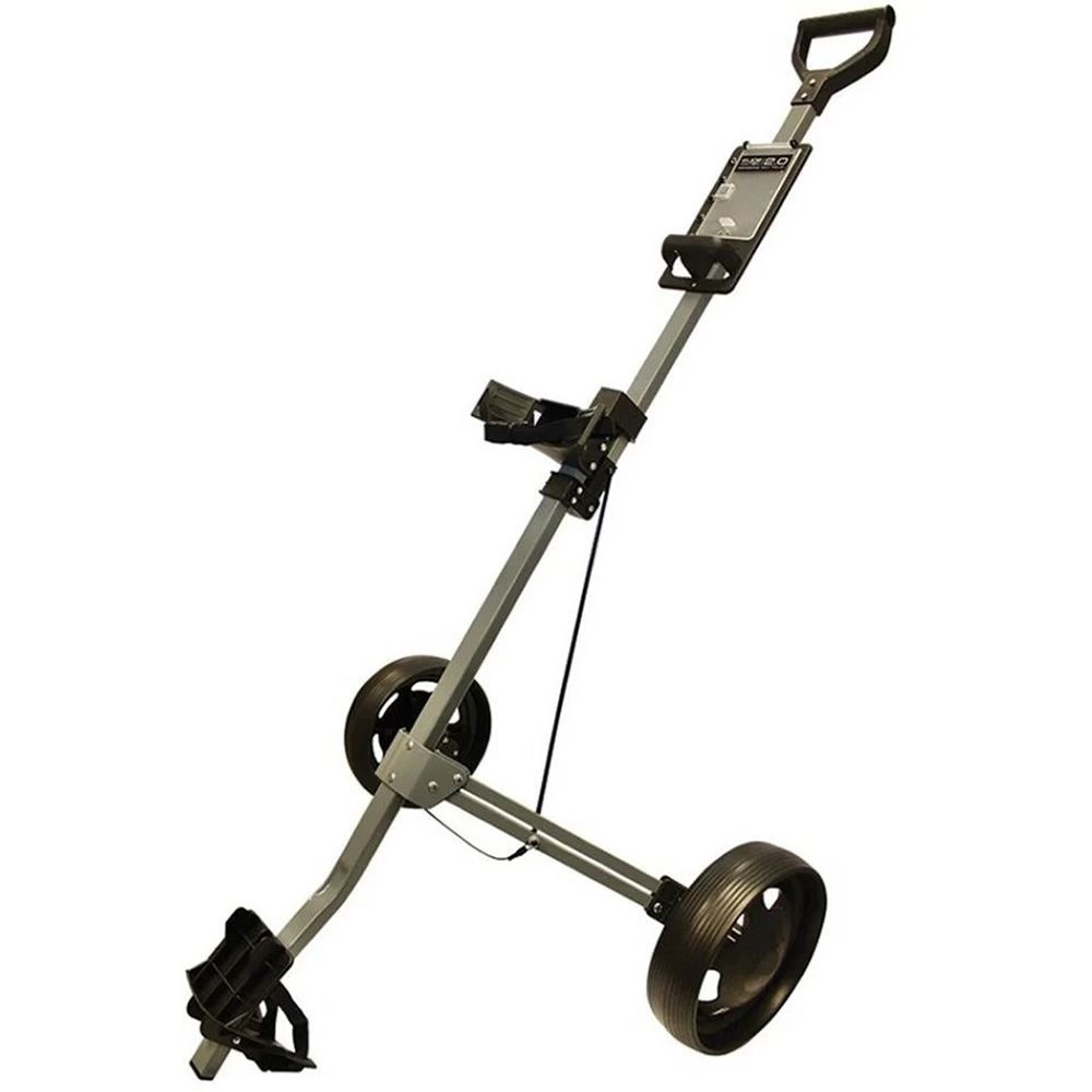 Glide-Tek 2.0 |Premium 2 Wheeled Golf Trolley | Gunmetal/Black