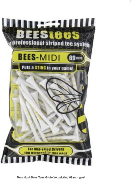 Beestees Yellow | 69 MM Tees | 100 pack
