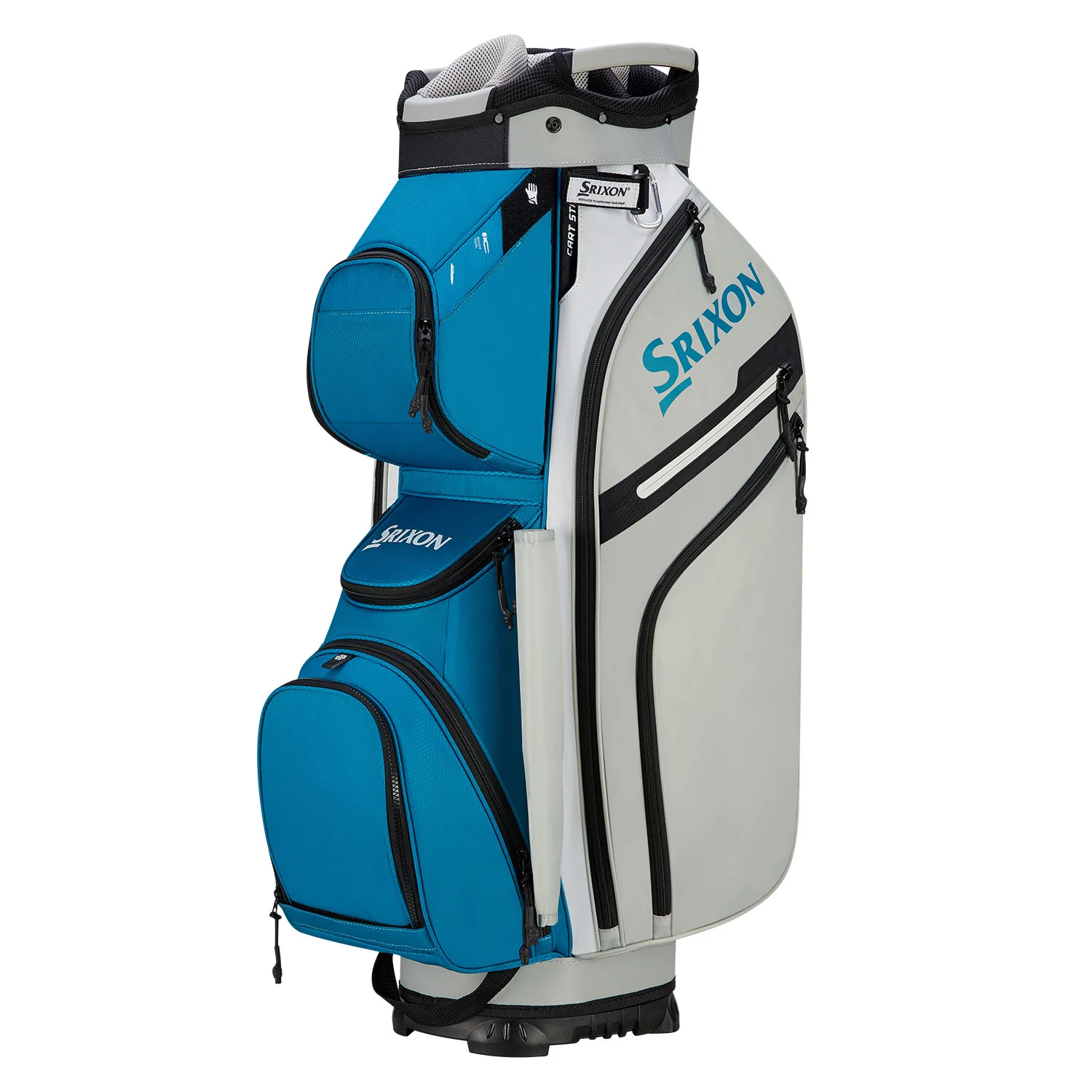 Srixon | S12122444 | SRX Premium Cartbag | Aqua Blue / White / Grey