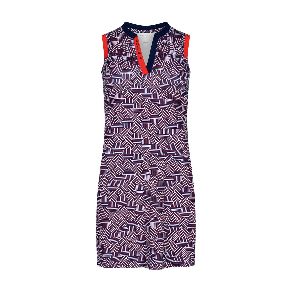 Rohnisch | 111288 | Abby sleeveless dress | Hexagon Red