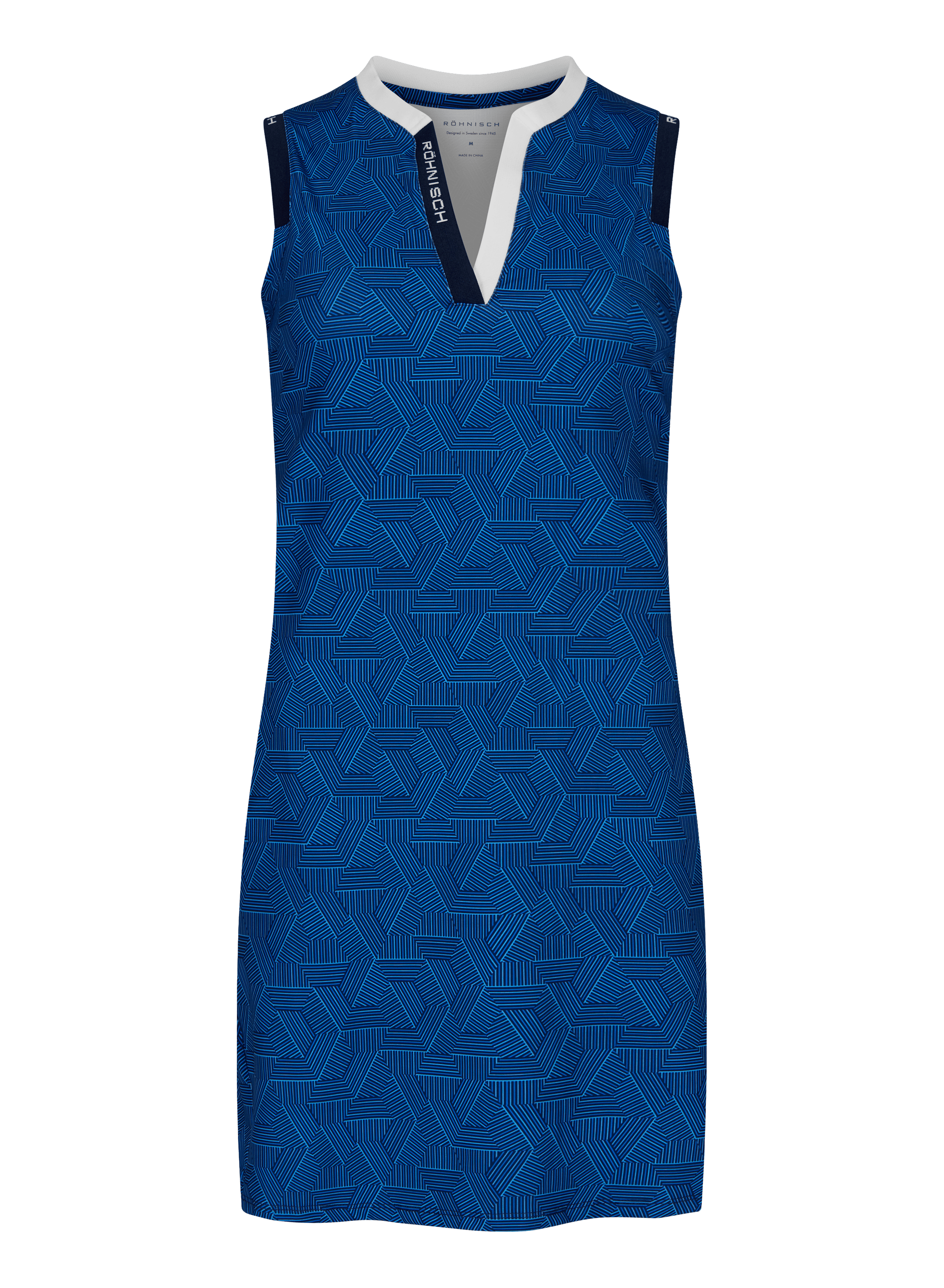 Rohnisch | 111288 | Abby sleeveless dress |  Hexagon Blue