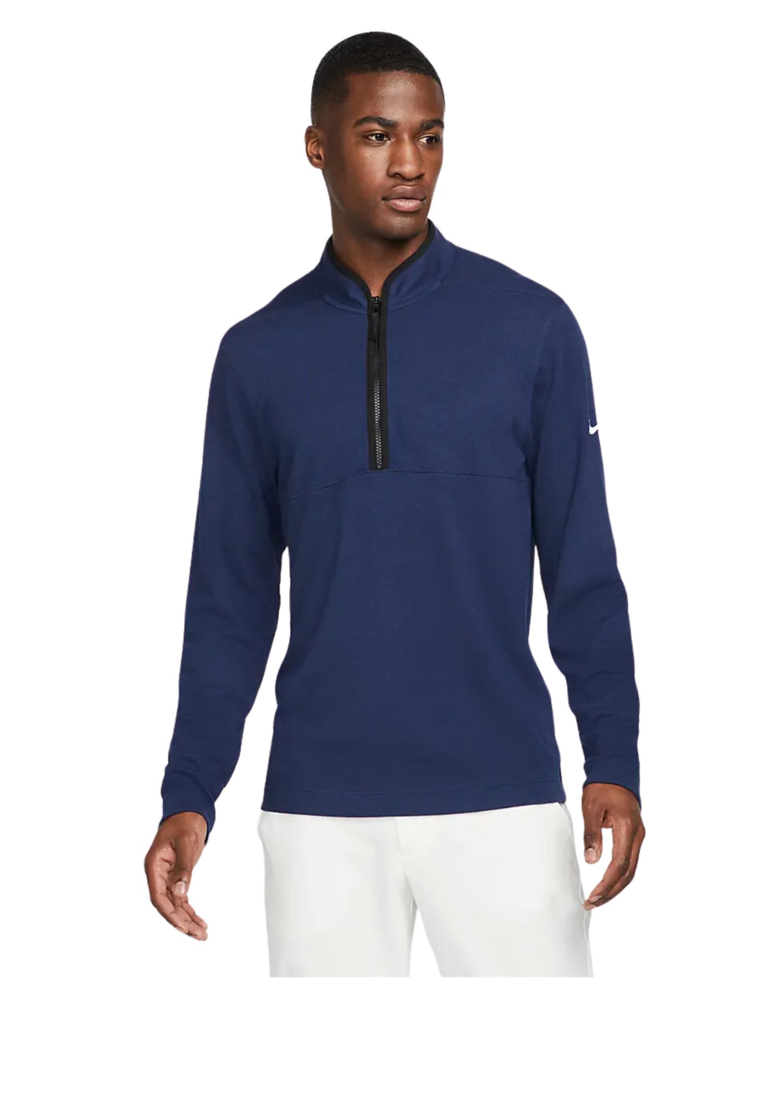 Nike | DJ5474-419 | Dri-FIT Victory Men's Half-Zip Golf Top | College Navy / Black / White